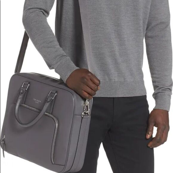 TED BAKER LONDON Coulter Faux Leather Document Bag - Picture 5 of 12